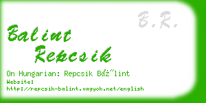 balint repcsik business card